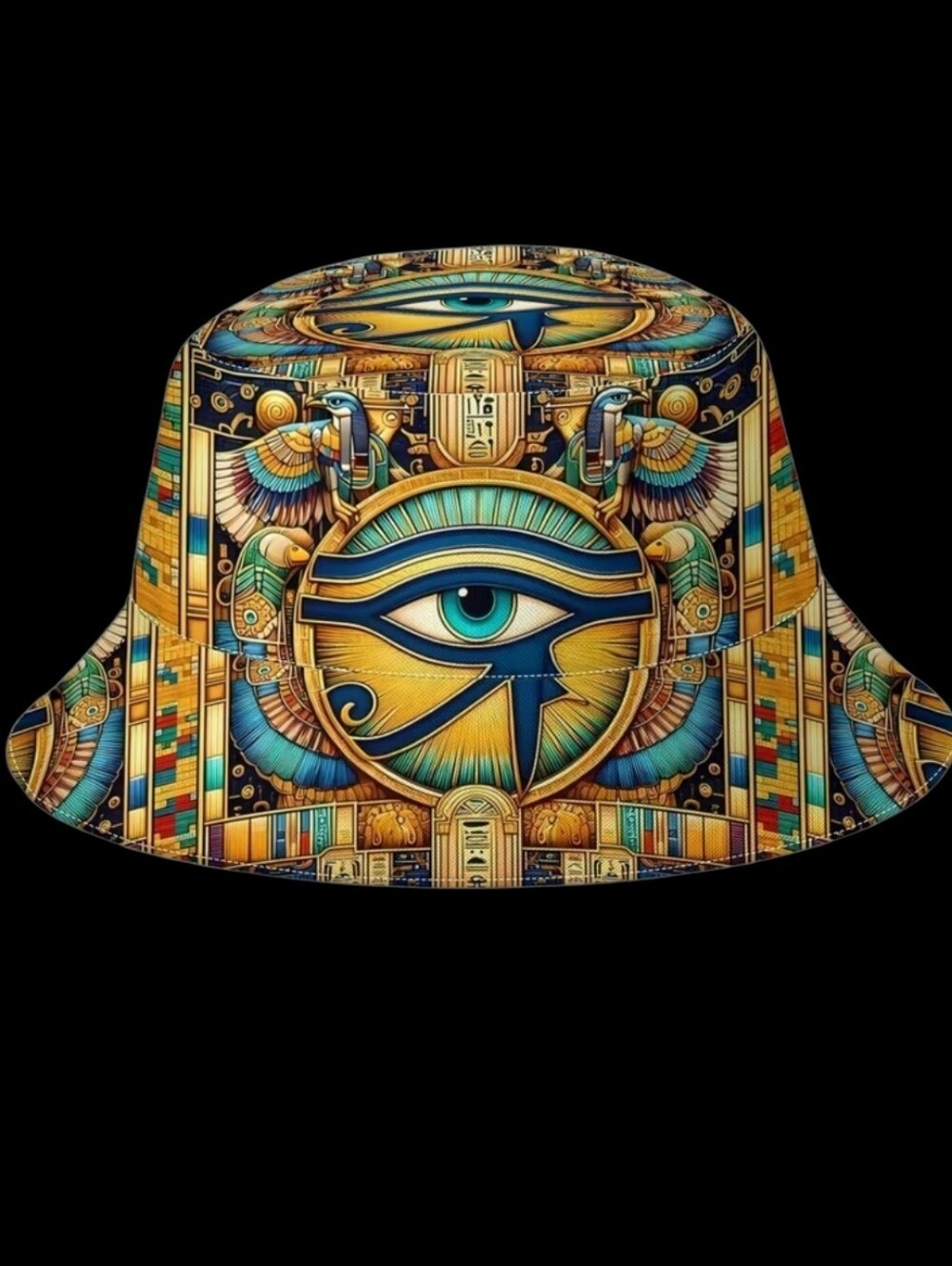 Egyptian hieroglyphic Eye Print Bucket Hat Unisex 22"/23"